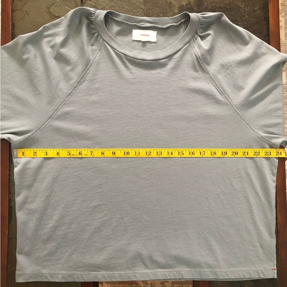 XiRENA Women’s Top Size M Blouson Sleeve Loose Fit Boxy Oversized Gray Green USA - Picture 13 of 14